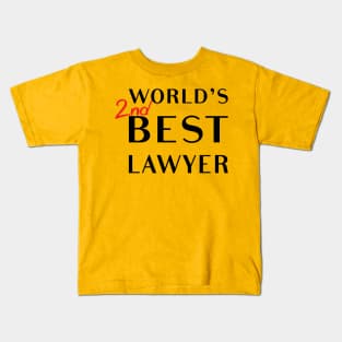 World's 2nd Best Lawyer Kids T-Shirt